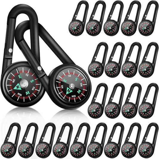 Kanayu Magnetic Compass Keychain Small Pocket Mini Compass Survival Hiking for Adults Camping Backpacking Accessory
