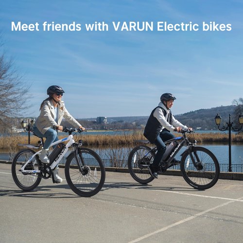 VARUN Electric Bike - Electric Bike for Adults Peak 500W Motor with Removable Battery - Up to 35Miles 20MPH 24'' Ebike with Front Fork Suspension and Adjustable Seat