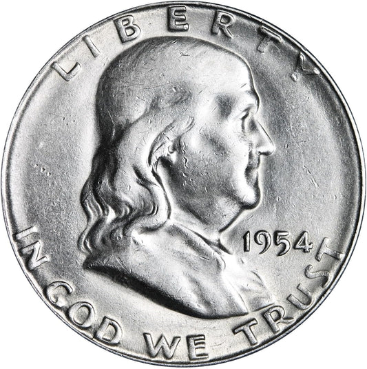 1954-S Franklin Half Dollar Xf/Au Nice Coin Complete Your Album