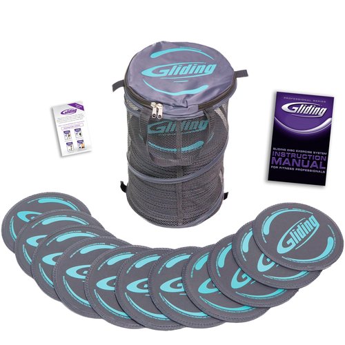 Gliding Discs Club Pack for Hardwood Floors (25 Pair, Grey)
