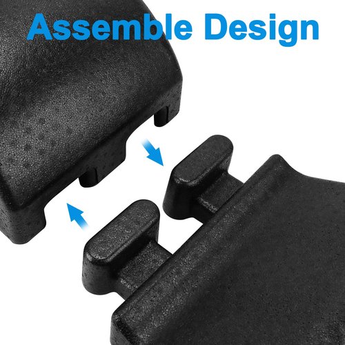 Faittd Pilates Spine Corrector,Black Foam Step Barrel for Spine Health, Balance, Core Strengthening and Stretching