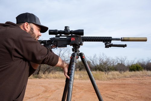 BOG DeathGrip Aluminum Tripod with Durable Aluminum Frame, Lightweight, Stable Design, Bubble Level, Adjustable Legs, Shooting Rest, and Hands-Free Operation for Hunting, Shooting, and Outdoors
