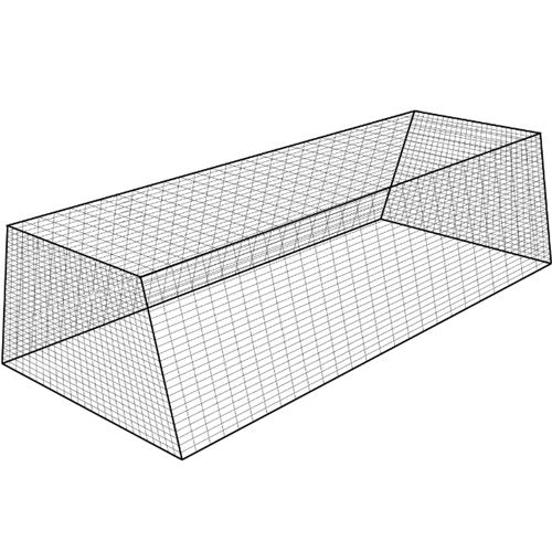 BATTING CAGES INC. BCI Freestanding Trapezoid Batting Cage with Net, Frame, Corner Kit, and Stake Down Kit, Baseball and Softball Training Equipment (55 Feet)