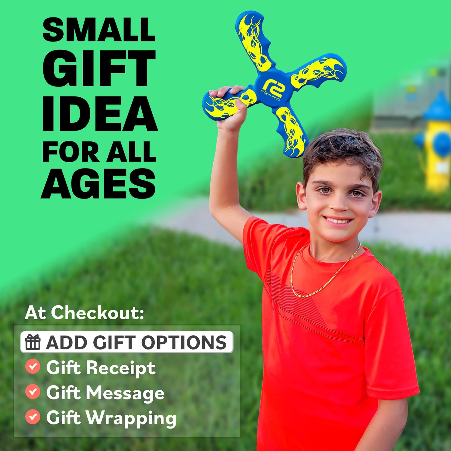 Fun Boomerang for Kids - Soft & Easy to Use - Outdoor Toys for Kids or Adults - Best Gifts for 6 7 8 9 10 Year Old Boys & Girls + 2026 Top Toys for Boys Age 8-12 - Fun Outdoor Toy for Boy Gift Ideas