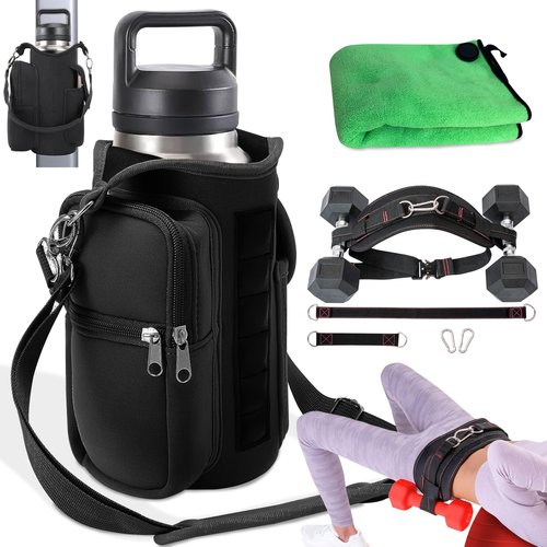 Magnetic Portable Gym Bag: Fitness Icon with Pouch, Phone Holder, Water Bottle, and Hip Thrust Belt Perfect on the workout All the Essentials from Athletics, magnet bags, magnetic gym bag