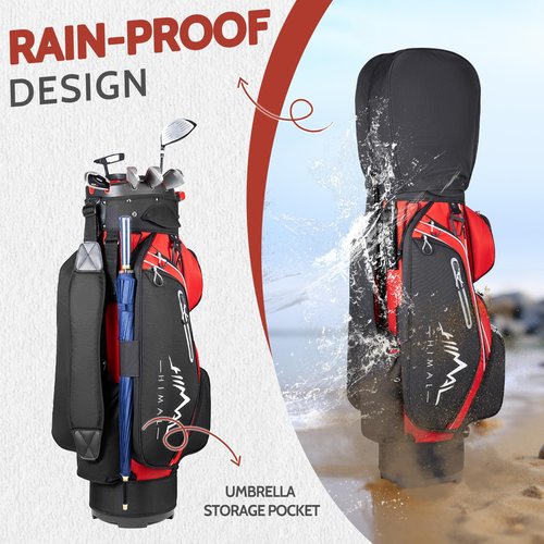 UNIHIMAL 14-Way Golf Cart Bag Pro with Full Length Divider Top, Golf Bag for Men with Handles and Rain Cover