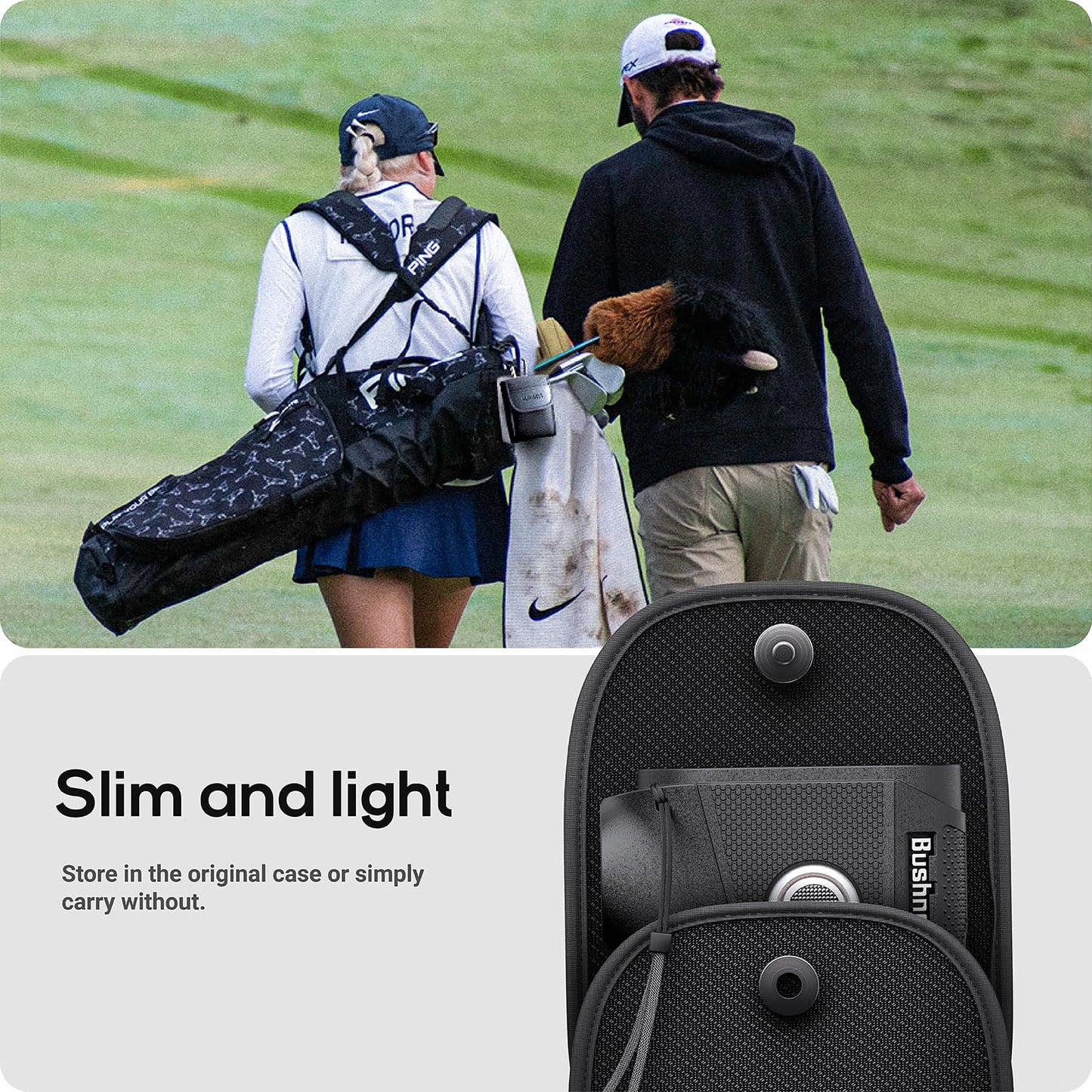 TUSITA Silicone Case Compatible with Bushnell Tour V6 / Tour V6 Shift Laser Golf Rangefinder - Black