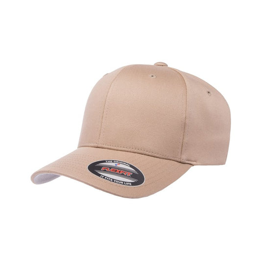Flexfit Men's Athletic Baseball Fitted Cap Khaki XL-XXL-strctured