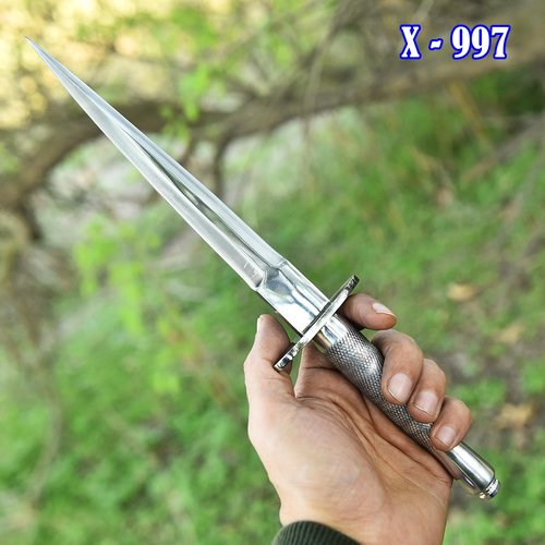 AJSANITY Sykes Fairbairn US Army Double-Edged V42 Military Dagger Knife Devil's Brigade WWII Collectible knives