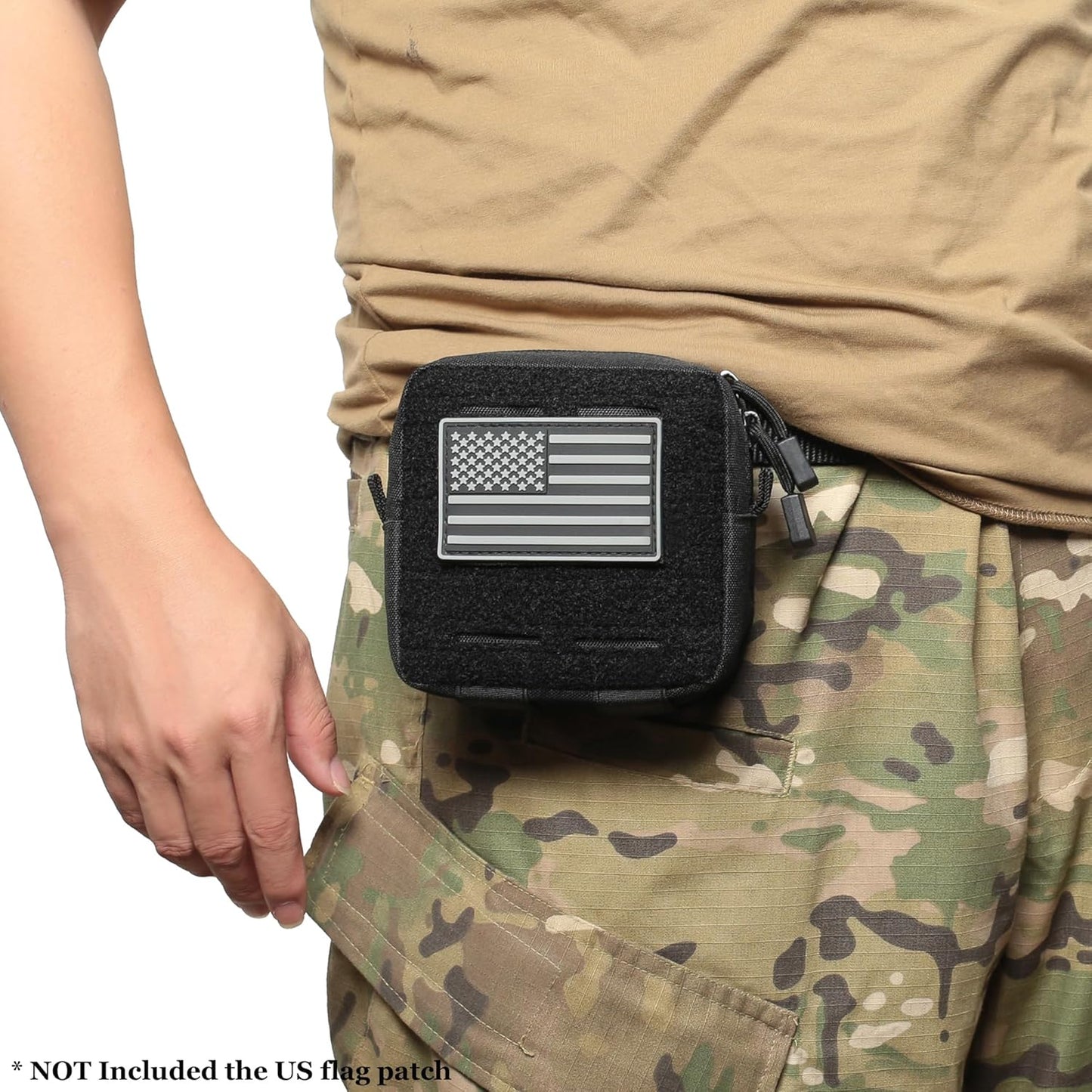 2 Pack Mini Tactical Molle Compact Ammo Pouch - General Purpose Admin Pouches Small Admin Molle Pouches EDC Tool Utility Multi-Purpose Waist Belt Pouch