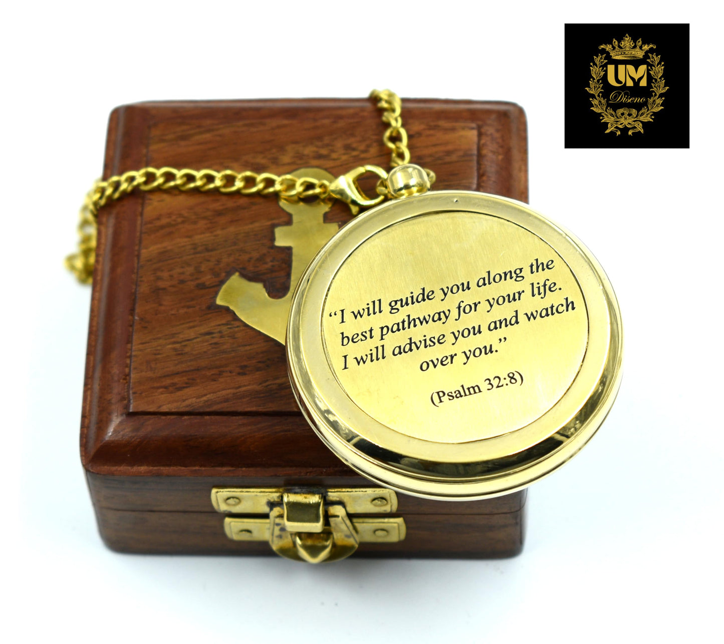 I Will Guide (Psalm 32:8) Communion & Confirmation Gift for Teenage Boys | Sentimental & Inspirational Present | Baptism Religious Gifts for Men, Christian, Catholic, Graduation.