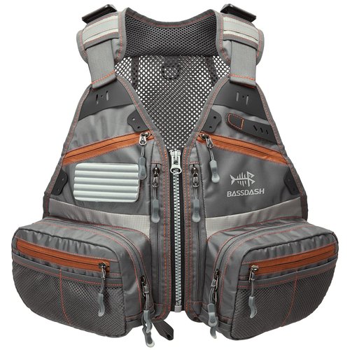 Bassdash Youths Kids Fly Fishing Vest for Adjustable Size with Multiple Pockets Trout Bass Fishing Gear FV09