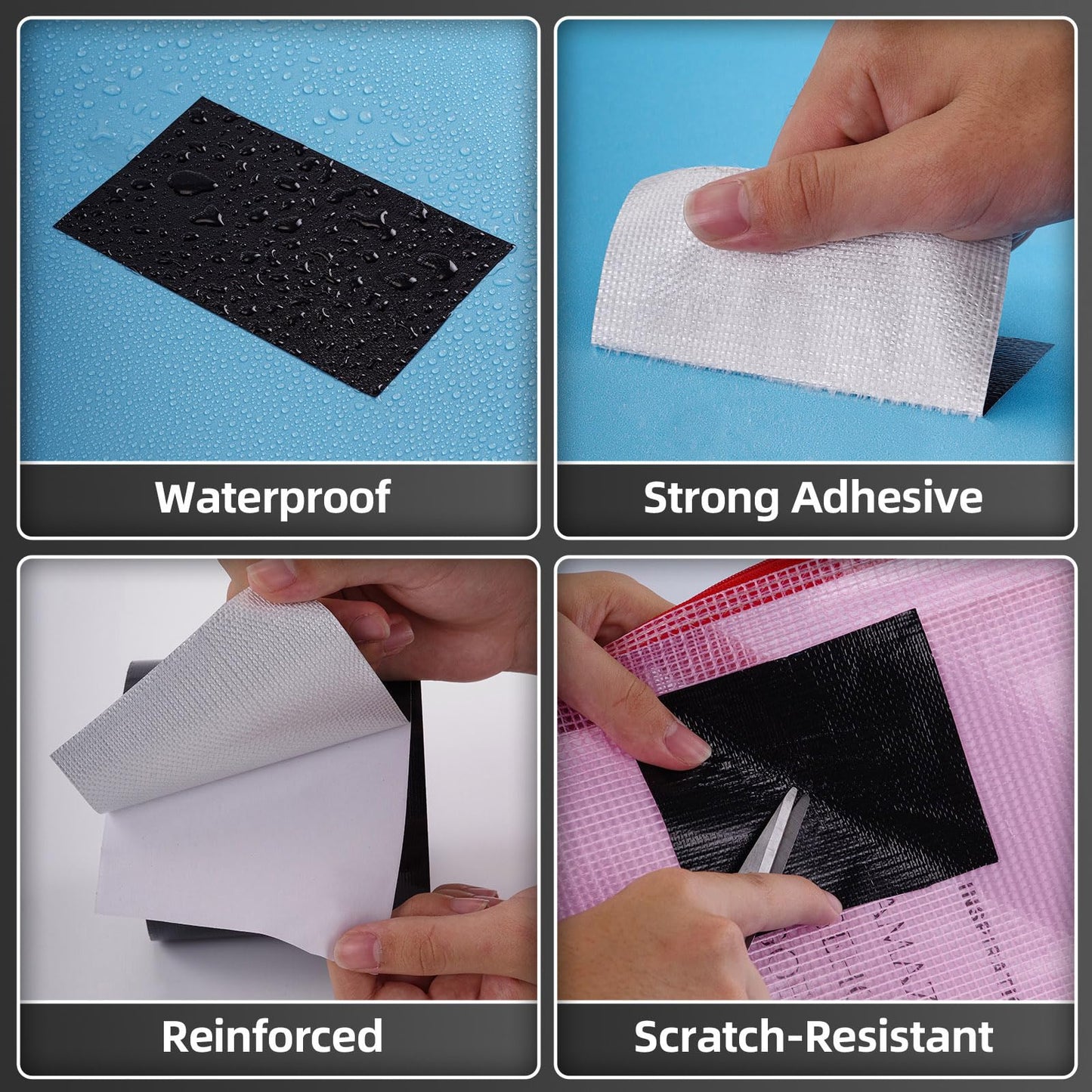 Bligo Heavy Duty Waterproof Repair Tape Multipurpose Black 4 Inch x 25 FT
