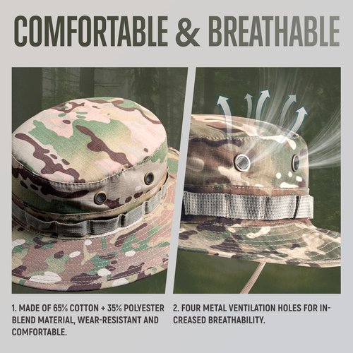 GLORYFIRE Military Tactical Boonie Hats for Men Women Hunting Fishing Outdoor Camo