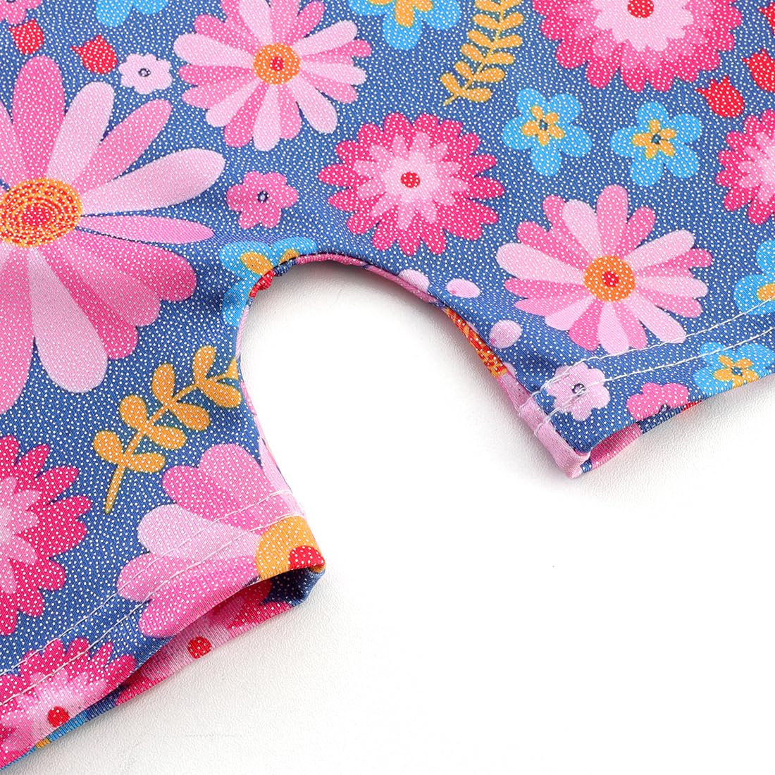 HOZIY Gymnastics Leotards for Girls 5t Size 5-6 Years Blue Flower Floral Tumbling Outfits Biketard Dance Clothes Clothing Toddlers Sparkle Sparkly Glitter Kids