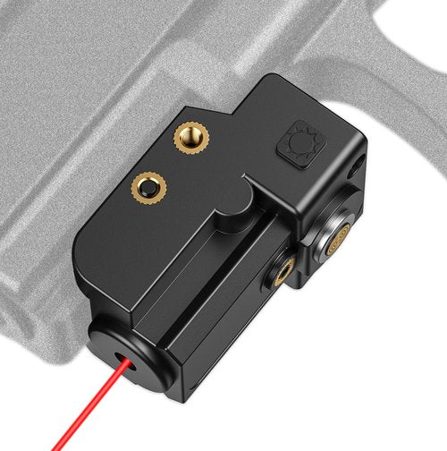EZshoot Compact Low Profile Gun Laser, Magnetic Charging Red Laser Sight for Pistol Compatible with 20MM Rail and Ambidextrous ON/Off Switch