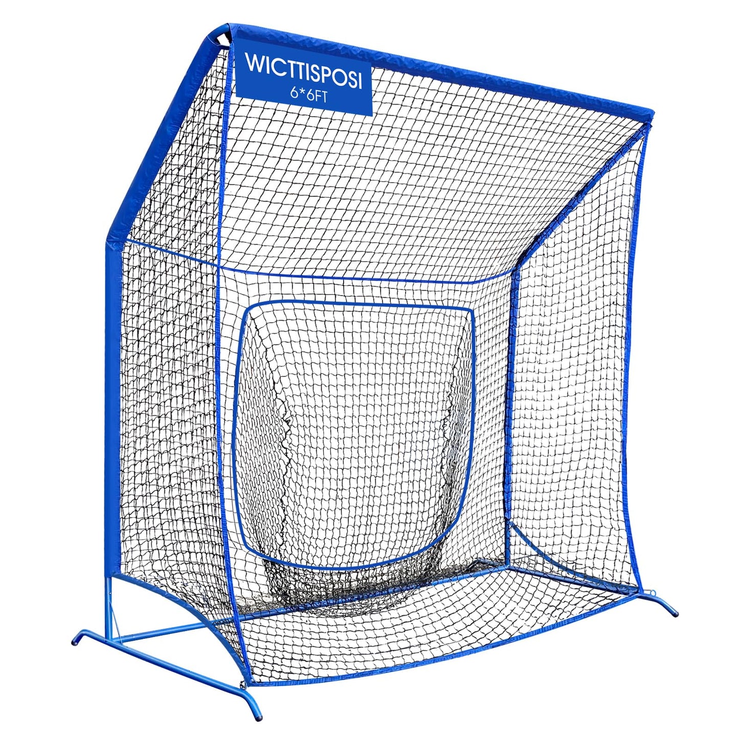Baseball Softball Net with Blocking System, 6x6ft Batting Cage Practice Net