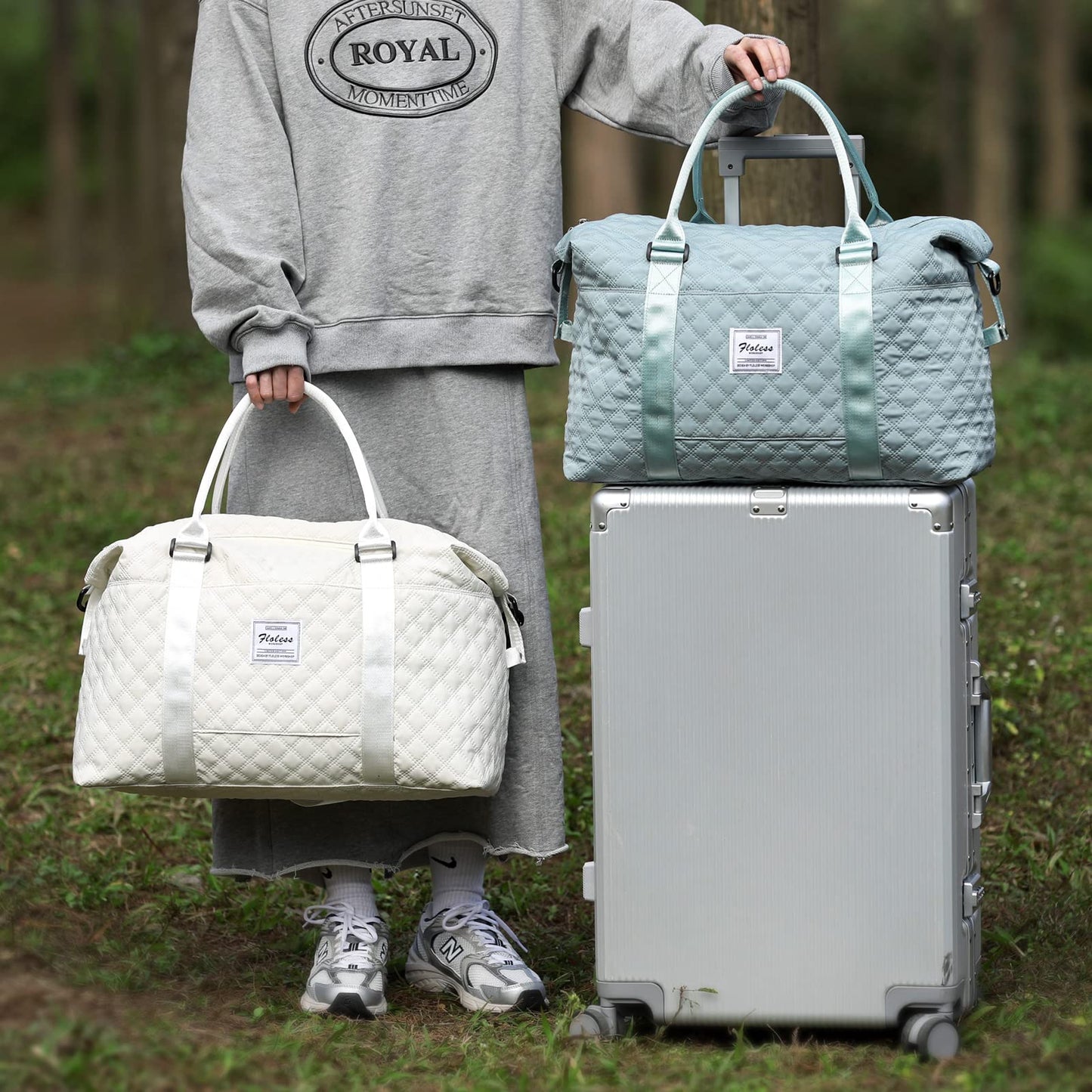 Travel Duffel Bag,Overnight Weekender Bags for Women with Wet Pocket