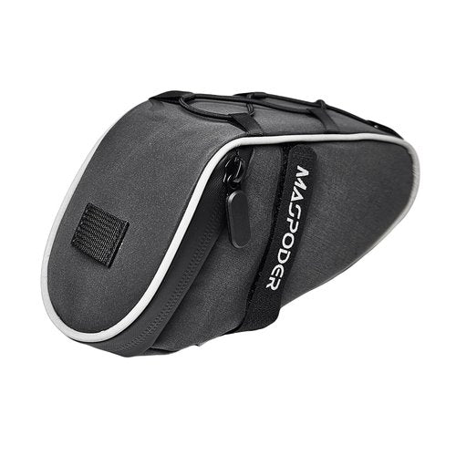 MASPODER 4 in 1 Bike Bag for Frame Handlebar Saddle Top Tube, 360 Reflective Waterproof Fabric Phone Holder Mount Pouch Bicycle Accessories for Adult Bikes Road Mountain MTB Gravel City Pocket ebike