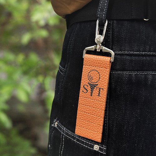 xrlsg Personalized Golf Tee Holder Custom Leather Golf Tee Bag Gift for Golf Lover Daddy Husband Fathers Day Golf Accessories for Men