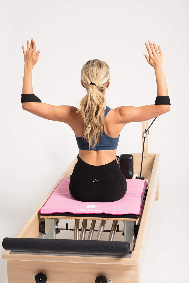 Pink Salt & Honey Non-Slip Pilates Reformer Mat Towel - 30.5 x 23 in