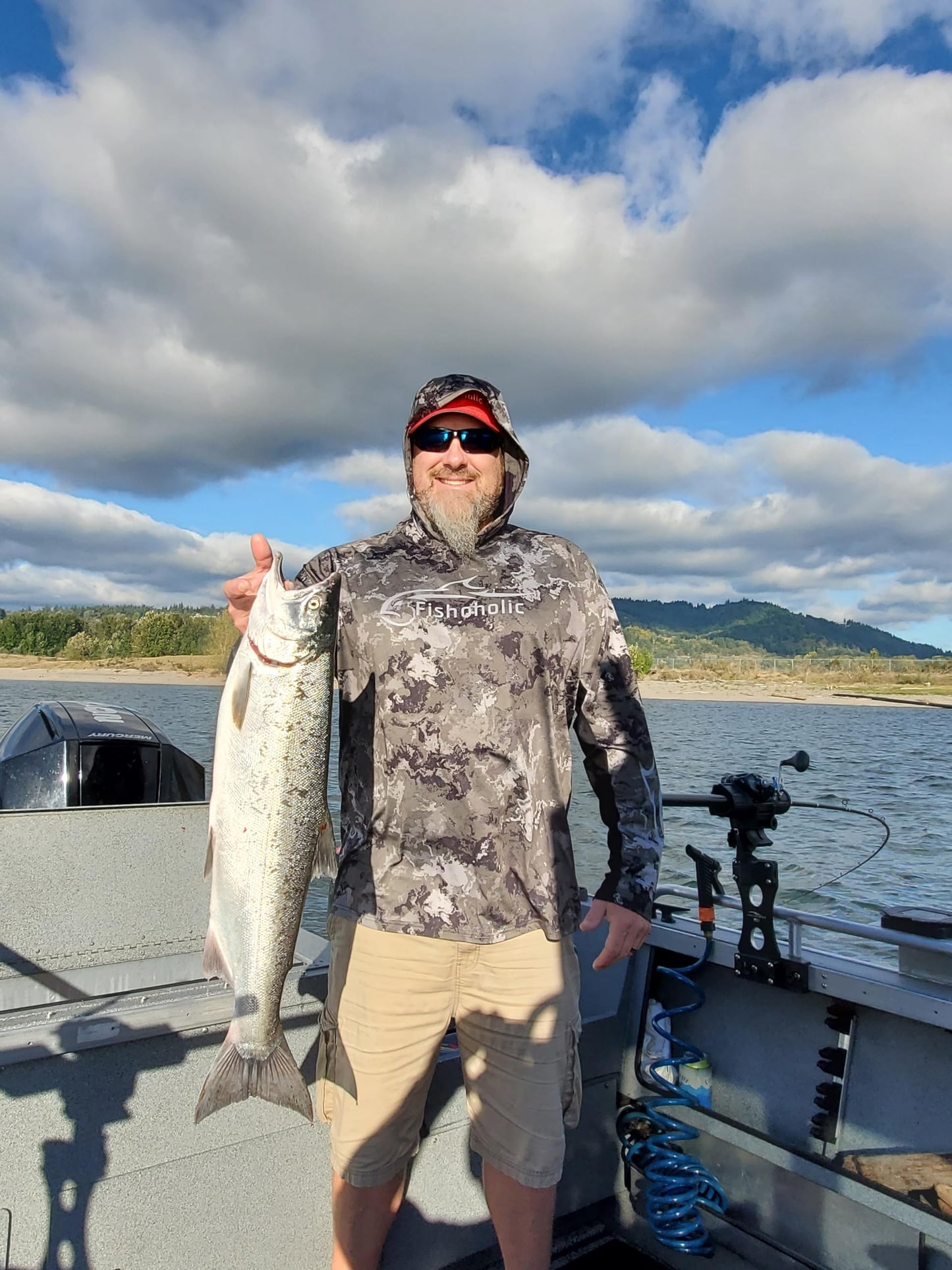 Fishoholic UPF 50 Performance Fishing Shirt - Long Sleeve - Loose Keg Fit - Breathable Quick Dry Sun Protection