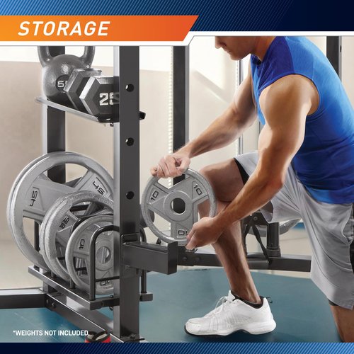 Marcy Olympic Strength Training Power Tower, Cage with Pulley Home Gym System SM-3551AMZ