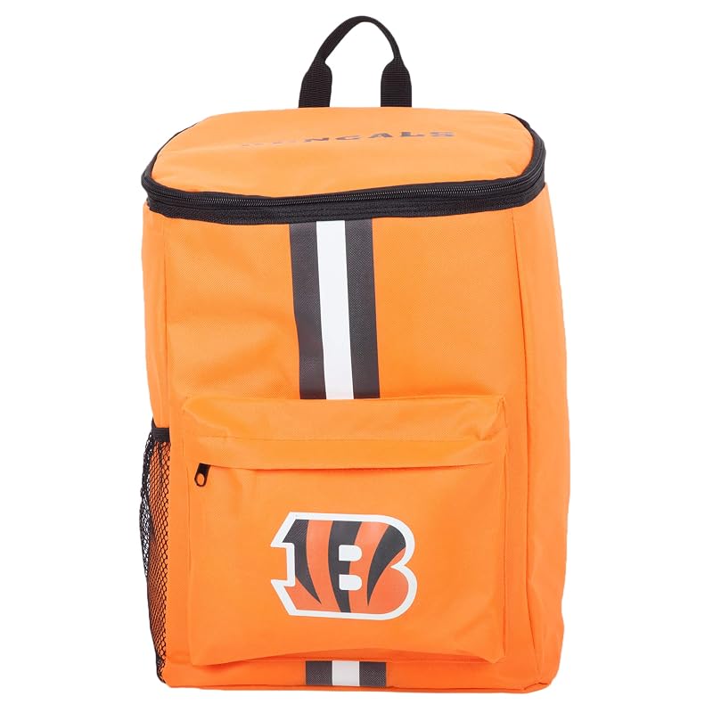 Cincinnati Bengals Cooler Backpack - 24L Insulated Team Gear Bag, Holds 36 Cans
