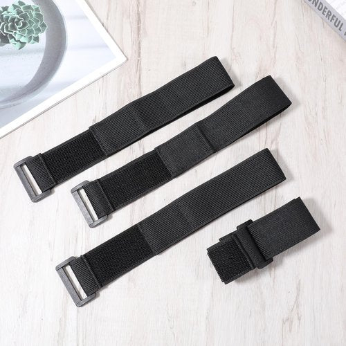 Giantree 4-Pack Boot Straps, Nylon Sports Straps, Adjustable Elastic Leg Strap, Adjustable Cycling Fishing Pants Safety Thigh Trouser Replacement Strap for Cycling, Fishing, Hiking, Wading