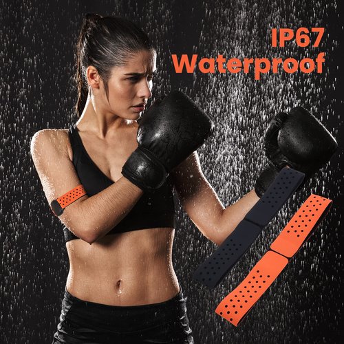 LIVLOV V11 Heart Rate Monitor Replacement Armband Strap - 20mm Adjustable Arm Belt Replacement Compatible with OTF, Orange Theory, OTBeat Burn Optical HR Sensor