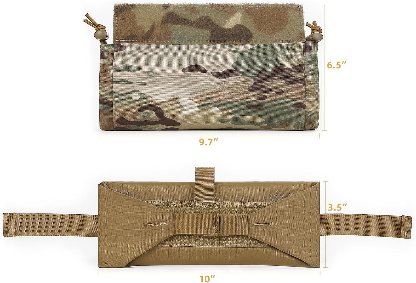 IFAK Micro Trauma Medical Roll-Up Dangler Pouch, First Aid Kit for IFAK Trauma Kit, Plate Carrier Accessory Drop Pouch for Belt, Tactical Vest and Chest Bag
