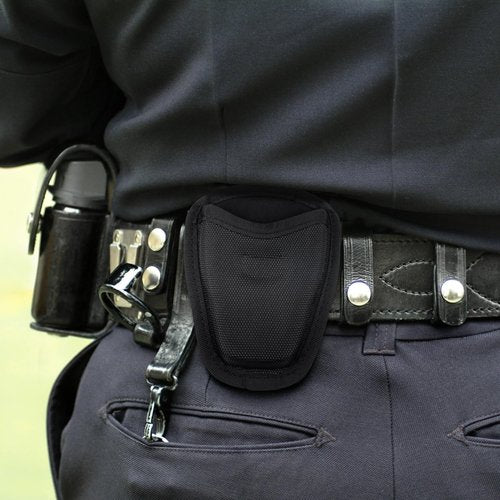 Open Top Handcuff Case, Handcuff Holder for Duty Belt, Nylon Cuff Pouch Law Enforcement Accessories (2 PCS)
