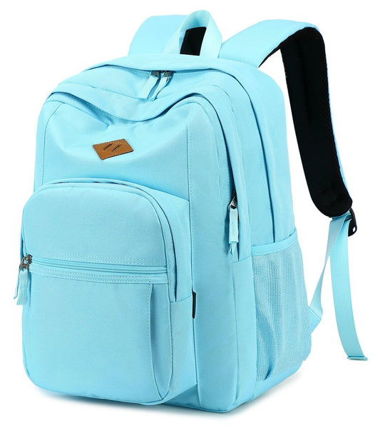 abshoo Classical Basic Womens Travel Backpack For College Men Water Resistant Bookbag (Light Blue)