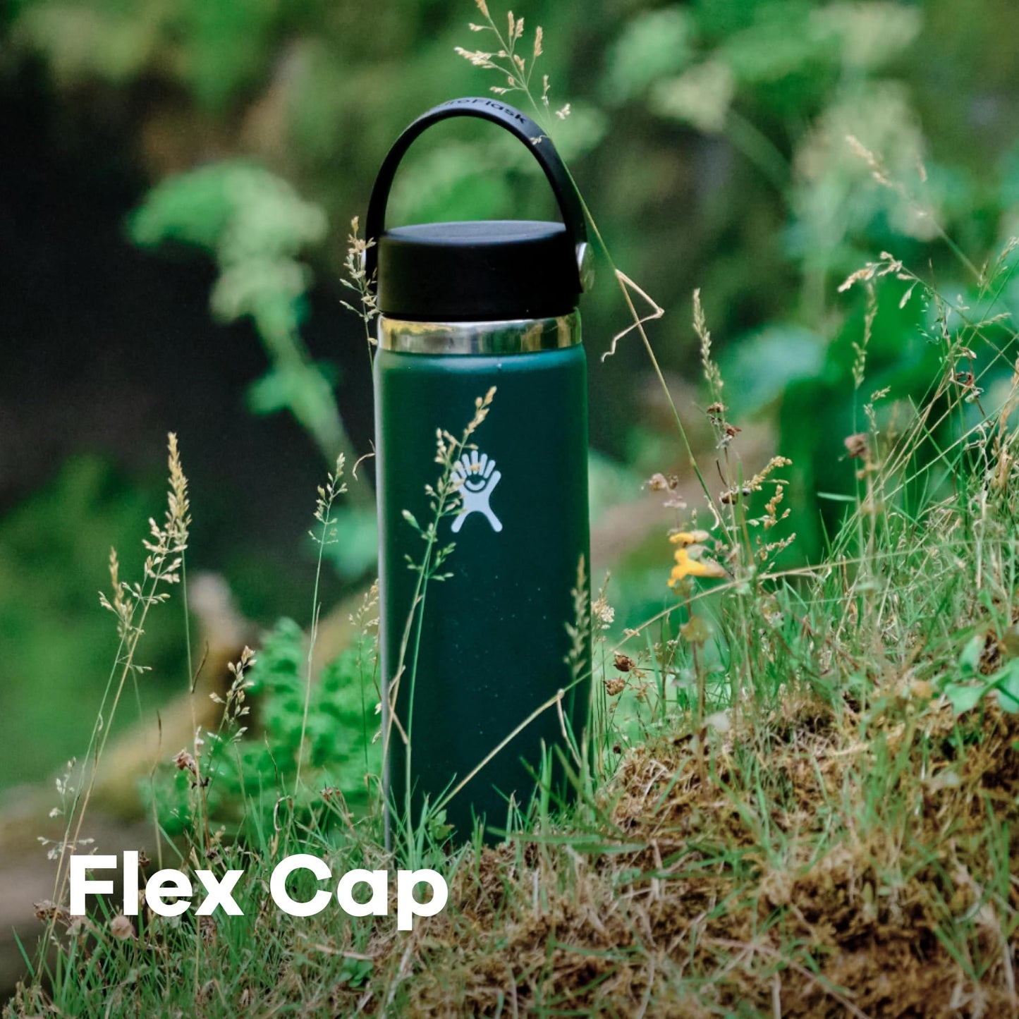 Hydro Flask Water Bottle - Insulated Stainless Steel - Wide Mouth FLex Lid, Non Spill, Leakproof and Refillable in 32 Oz Moonshadow