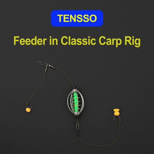 Carp Bait Holder Metal Feeders: 3-Sizes 9 Pieces of Fishing Cage Spring Method Feeder Pack Baits Basket Trap Boilies Rig Fish Tackle Equipment for Carps Catfish Bream Crucian