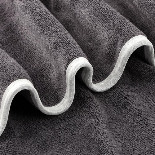 Hoiny 3 Pack Microfiber Gym Towels (14.2" x 30"), Super Soft, Quick Drying, Absorbent Towel for Fitness, Yoga, Swimming, Sports, Workout, Skin-Friendly for Women Men (Grey/Blue/Purple)