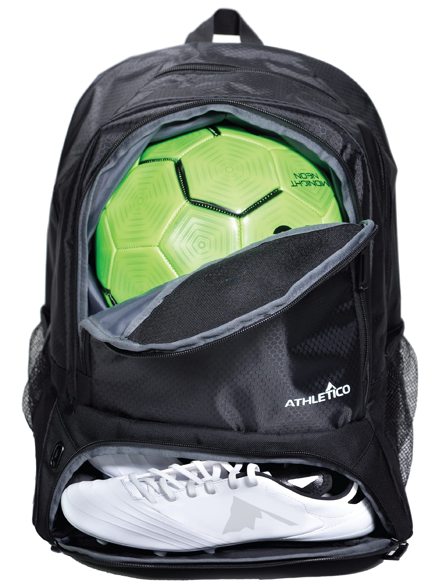 Athletico Youth Soccer Bag - Soccer Backpack & Bags for Basketball, Volleyball & Football | Includes Separate Cleat and Ball Compartment