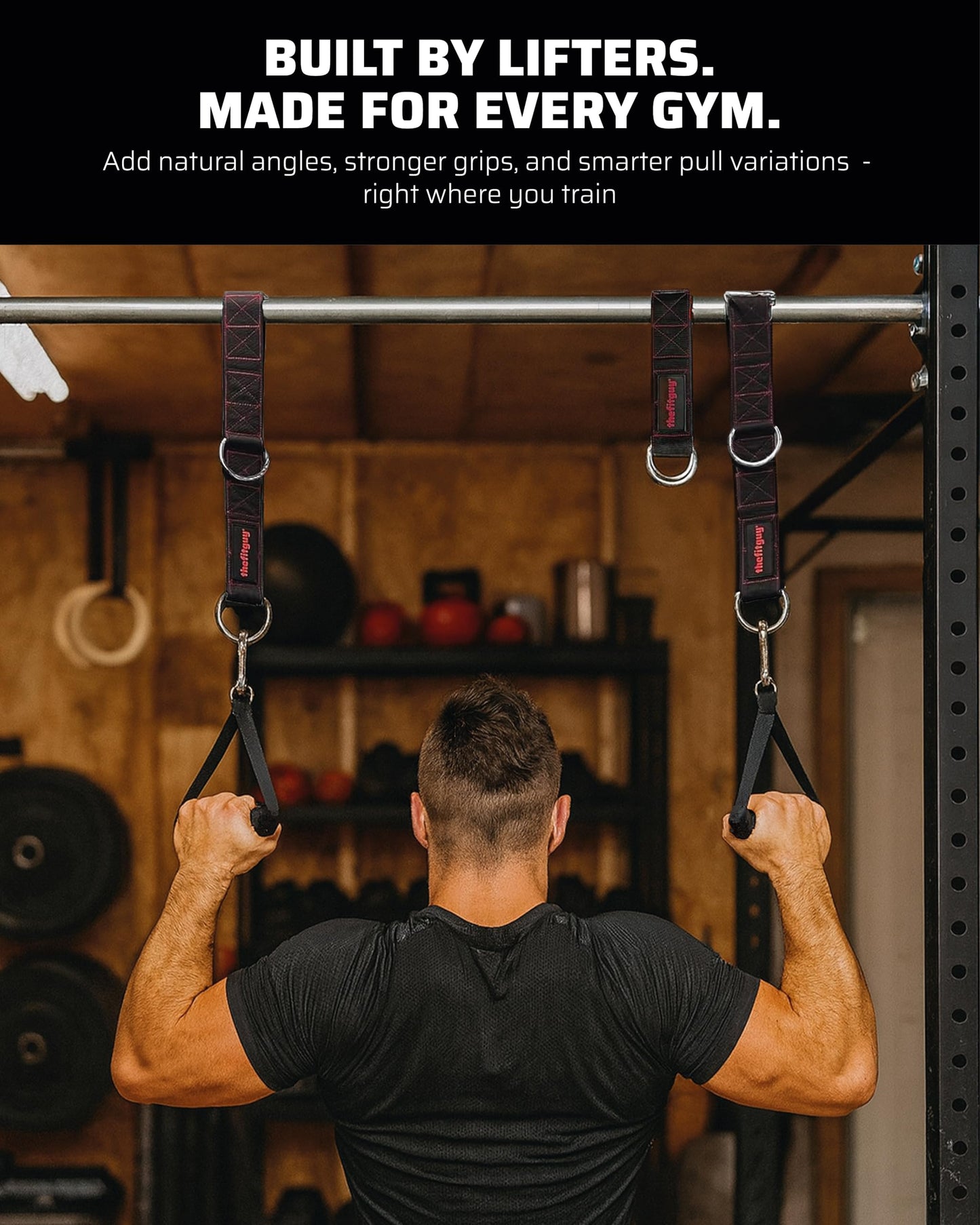 THEFITGUY Cable Extension Straps for Cable Machine Attachments & Gym (Pair)