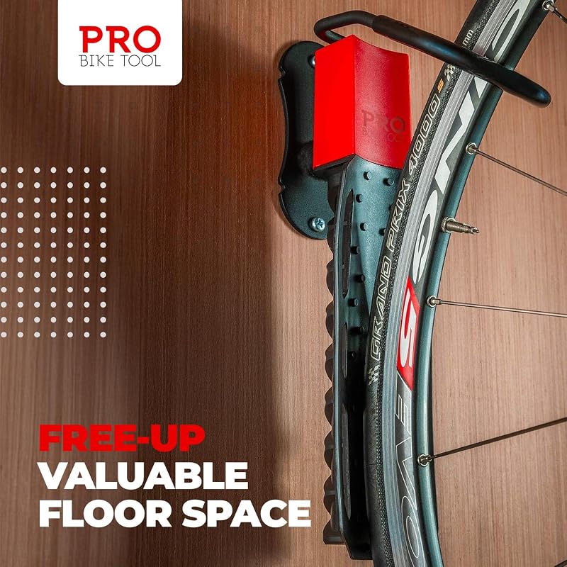 Pro Bike Tool Swivel Wall Mount Bike Rack - Vertical Storage (Pack of 1)