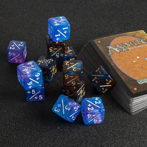 48 PCS MTG Counter Dice Plus 1 Magic Counters +1/+1 Buff Dice Set Life Tokens Commander Deck for MTG TCG Cards Accessories