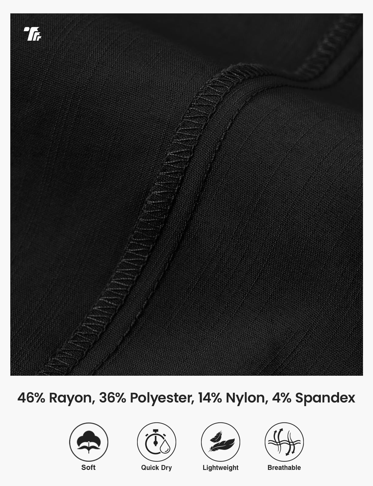 TBMPOY Women's Capri Pants Lightweight Quick Dry Hiking Cargo Pockets Casual Water Resistant Travel Cropped Cotton Black XL