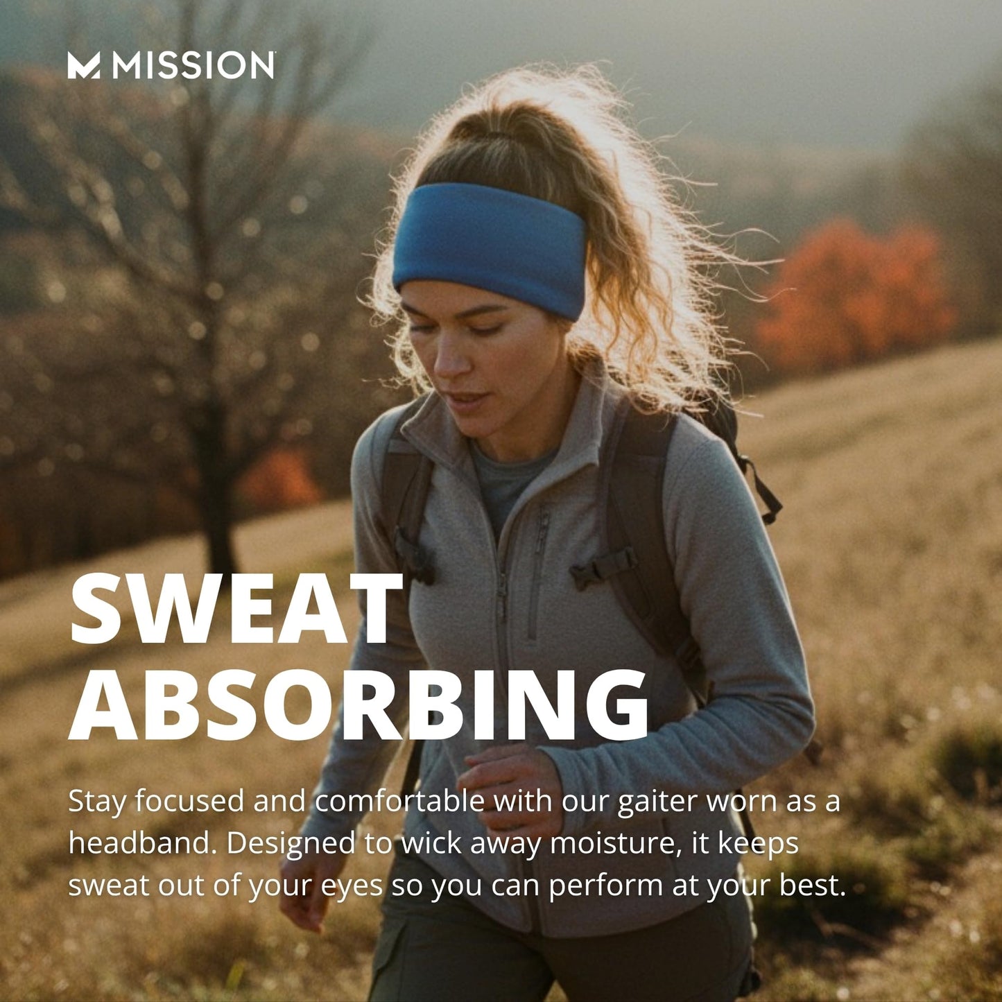 Mission Cooling Neck Gaiter 12+ Ways to Wear, Face Mask, Headband, Head Wrap, UPF 50 Sun Protection, Evaporative Cool Technology, Cools Instantly when Wet, Great for Outdoors, Fishing, Hiking- Black