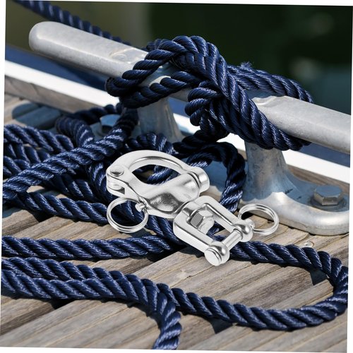 OHPHCALL Quick Release Stainless Steel Swivel Shackle for Use Load Capacity Easy Handpull Operation Essential for Sailboats and Yachts Secure Rigging