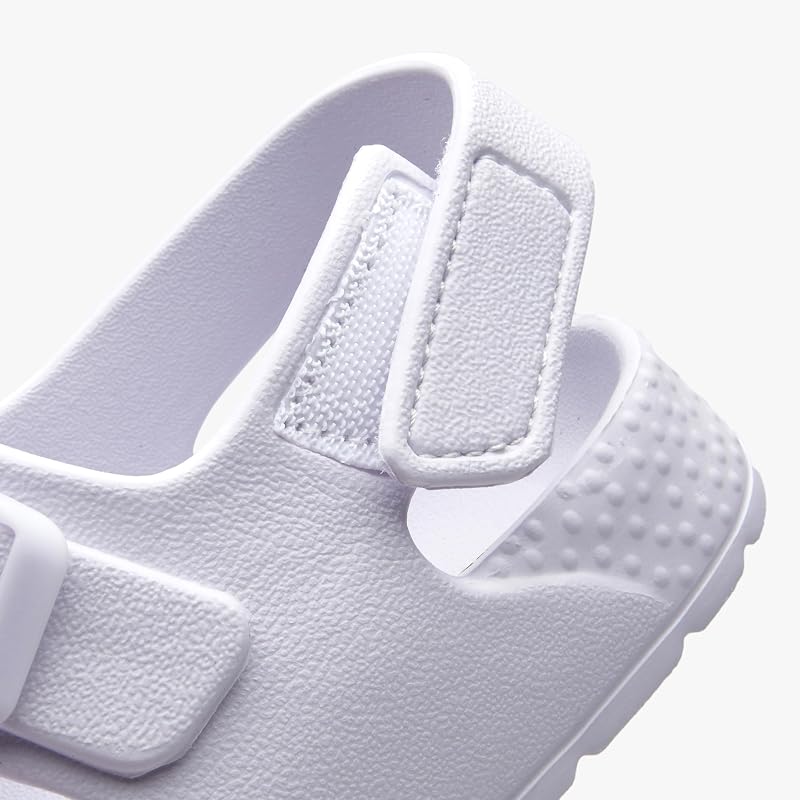 EasyStar Toddler Sandals with Dual Adjustable Buckles - White+3 Variation