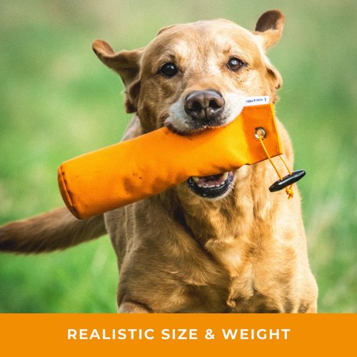 Dog & Field Puppy Training Dummies - White. 3.5oz Canvas Training Dummy for Puppies. Dog Retriever Training Dummy, Dog Training Bumper, Hunting Dog Accessories, Water Float Dummy