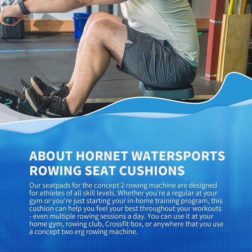 Rower Seat Pad Compatible with Concept 2 Rowing Machine - Anti Slip Rowing Machine Seat Cushion Pad Compatible with Hydrow, Concept2, Waterrower and Other Row Machines - Rower Accessories