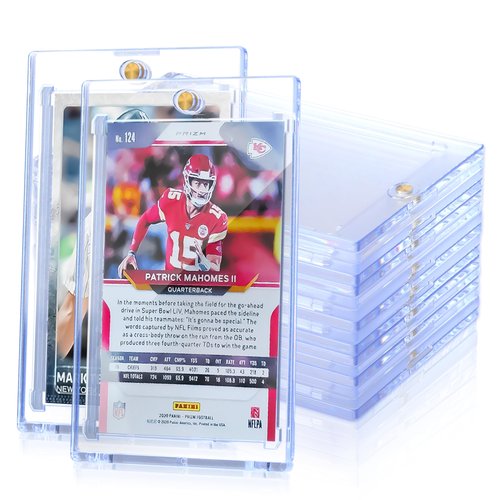 QTYORD 5 Pack 35PT Magnetic Card Holder for Trading Cards, One-Touch Card Case Holder for Baseball Football Sports MTG TCG Collectable Cards