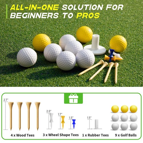 Golf Mat 36mm Thickened: 5x4ft Heavy-Duty Golf Hitting Mats Practice Outdoor/Indoor, Elite Dense Artificial Turf Matt Training Aid for Backyard/Garage/Driving Range/Simulators, Ideal Gifts for Men