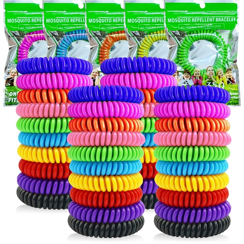 DEET-Free Mosquito Repellent Bracelets - 40 Pack, Citronella Insect Wristbands for Kids & Adults