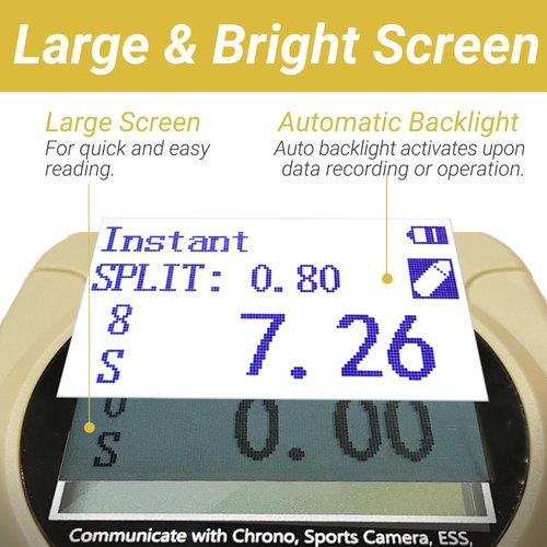 Shot Timer for Shooting Competition - Upgraded Shot Timer for Training, Dry Fire Practice, Bluetooth Connect, Auto Backlight & Loud Buzzer, Ideal for IPSC, IDPA, SCSA, USPSA, 3 Gun